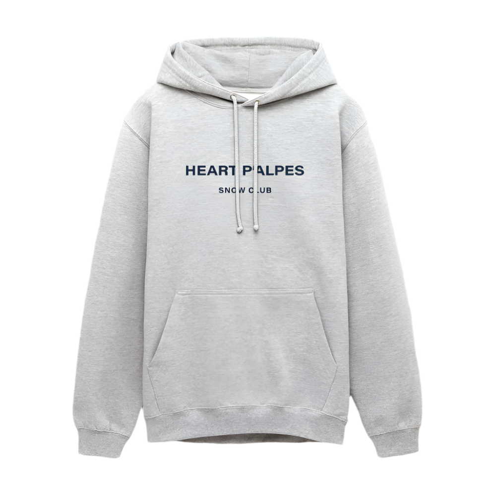 HEART P’ALPES Hooded Sweatshirt - light heather grey