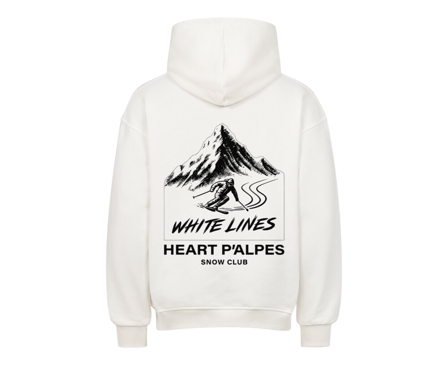 WHITE LINES Oversized Hoodie