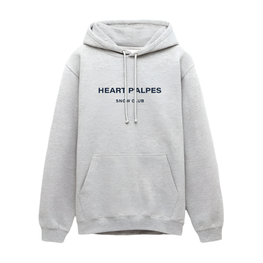 HEART P’ALPES Hooded Sweatshirt - light heather grey