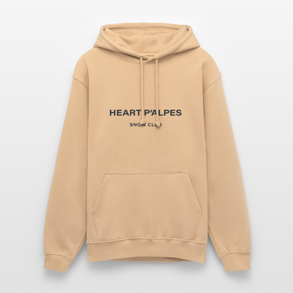 HEART P’ALPES Hooded Sweatshirt - peach