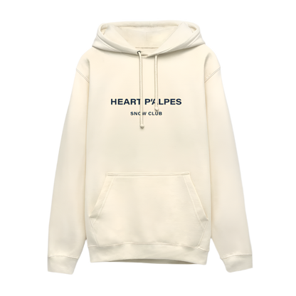 HEART P’ALPES Hooded Sweatshirt - vanilla