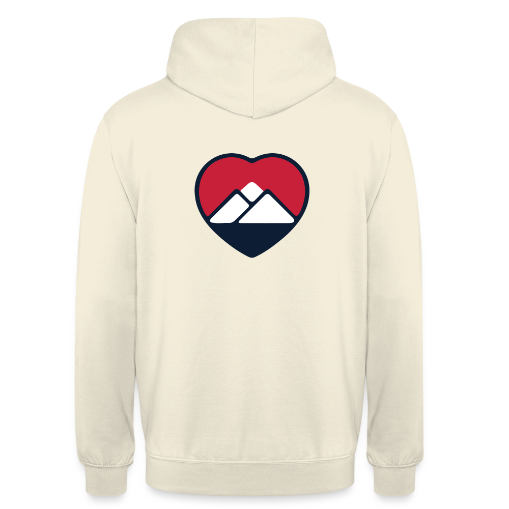 HEART P’ALPES Hooded Sweatshirt - vanilla