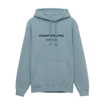 HEART P’ALPES Hooded Sweatshirt - stonewash blue