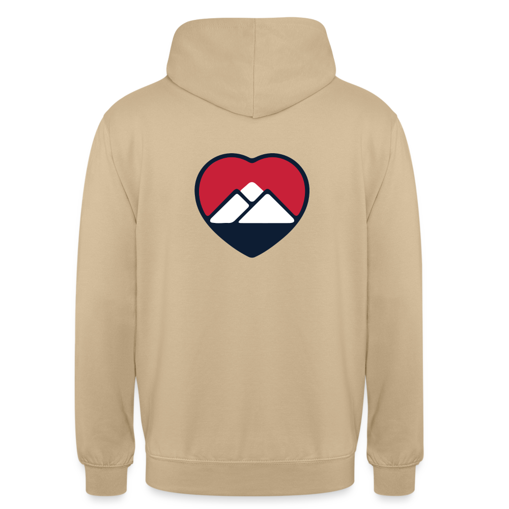 HEART P’ALPES Hooded Sweatshirt - beige