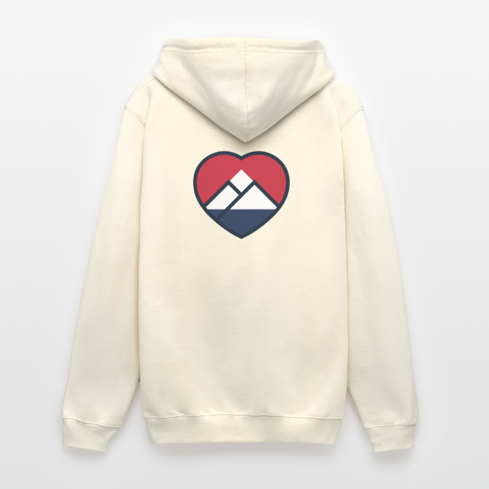 HEART P’ALPES Hooded Sweatshirt - vanilla