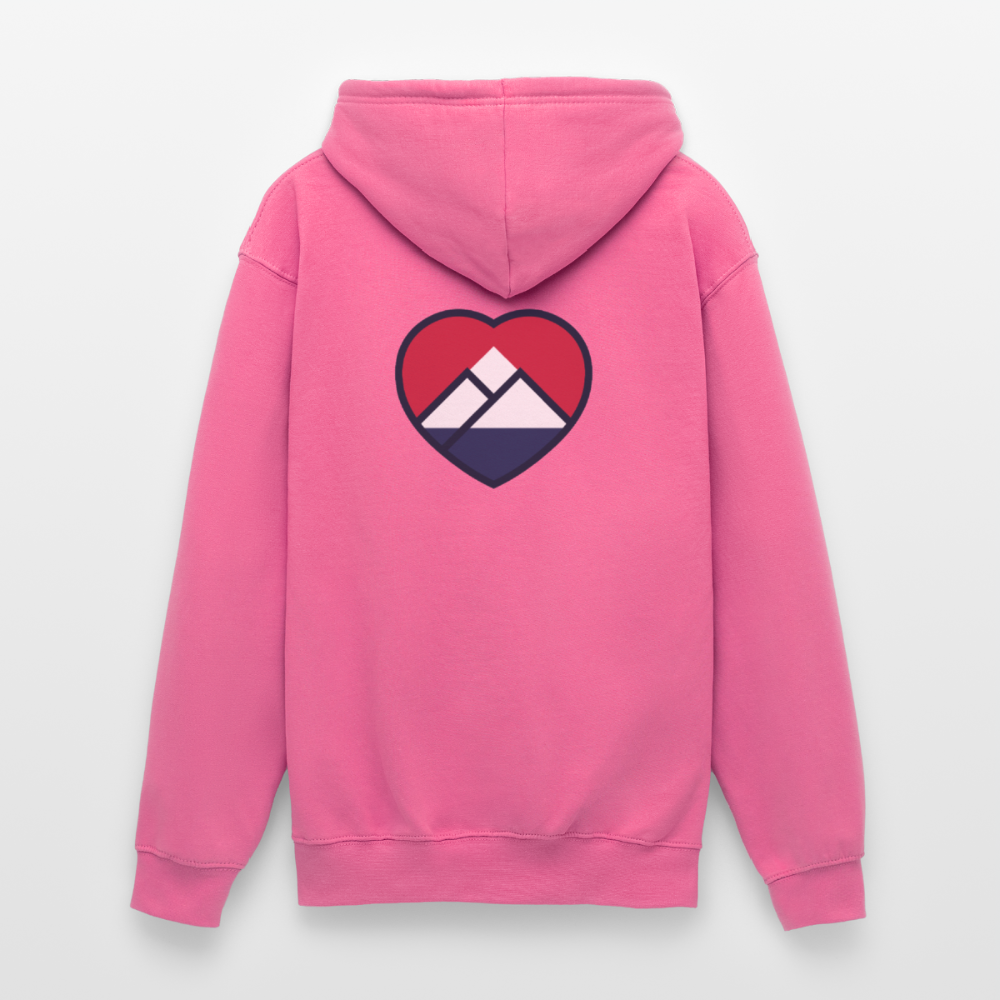 HEART P’ALPES Hooded Sweatshirt - pink