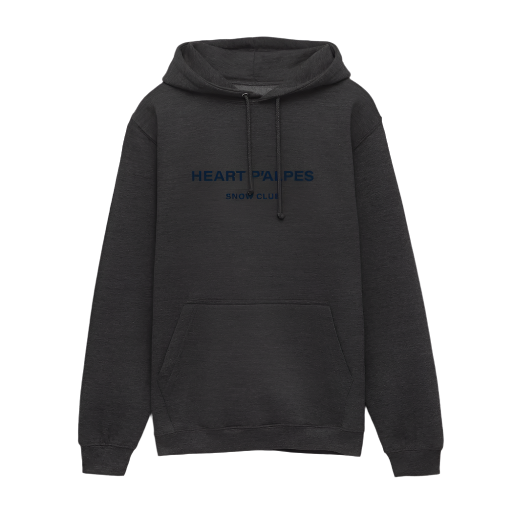 HEART P’ALPES Hooded Sweatshirt - charcoal grey