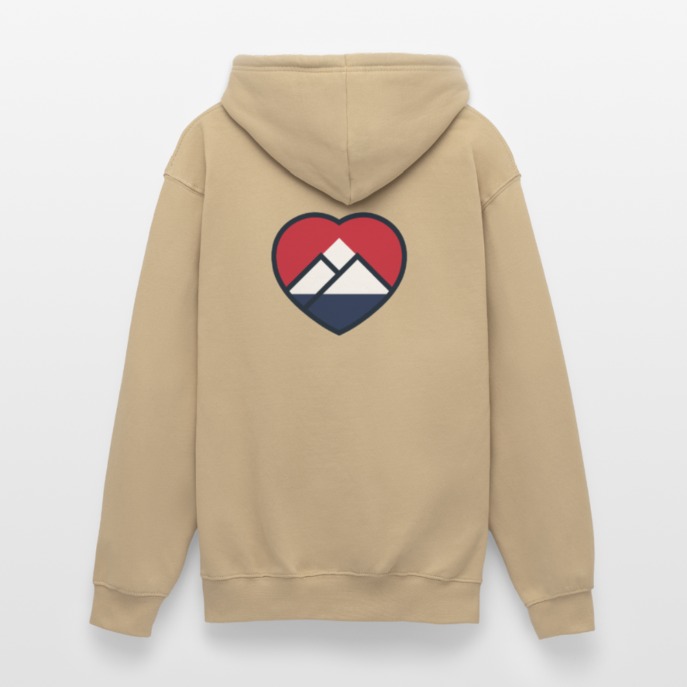 HEART P’ALPES Hooded Sweatshirt - beige