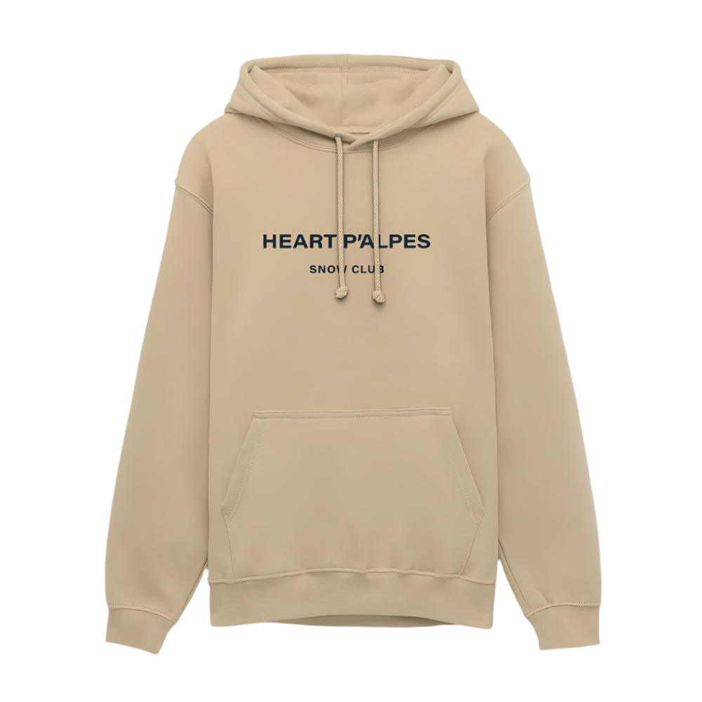 HEART P’ALPES Hooded Sweatshirt - beige