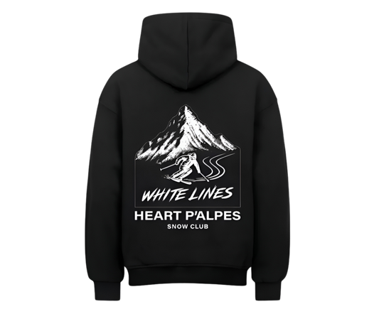 WHITE LINES Oversized Hoodie